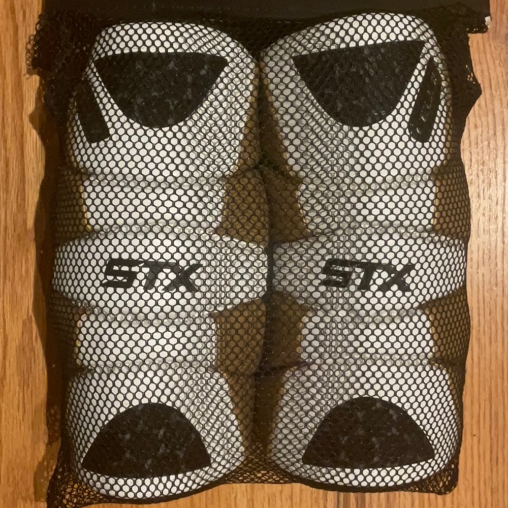 STX Men's White and Black Protective Arm Pads